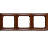 Рамка Legrand 3 поста Valena тонированное дерево 770313