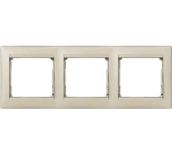 Рамка Legrand 3 поста Valena жемчужный 770473 1