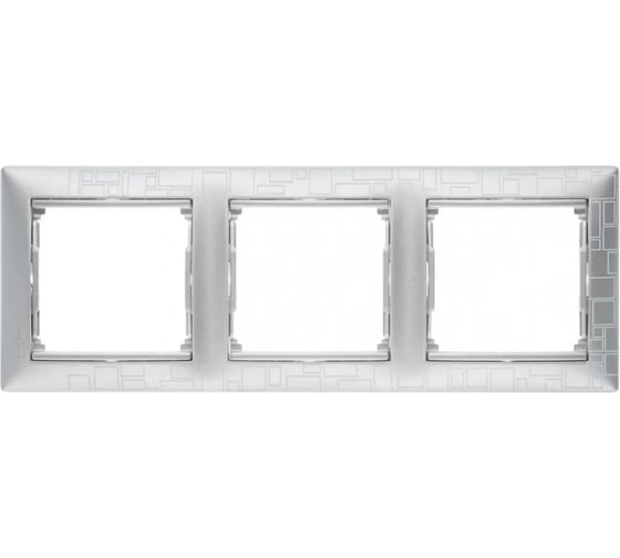 Рамка Legrand 3 поста Valena алюминий модерн 770343