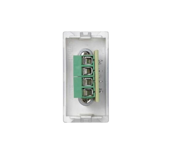 Плата с разъёмом USB Simon 2.0 тип А, 1/2, К45, винтовой зажим, алюминий K128B-8
