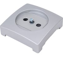 Накладка со шторками на розетку без заземления Simon, S73 Loft, алюминий 73040-63