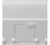 Наклонный адаптер Simon на 1хRJ45 коннектор, защитная шторка, совместим с MD67, К45, белый K80-9