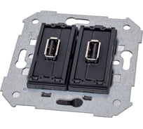 Коннектор 2хUSB Simon 2.0, типа A, мама, S82, S82N, S82 Detail 7501090-039