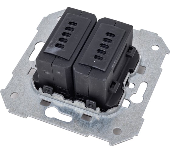 Коннектор 2хUSB Simon 2.0, типа A, мама, S82, S82N, S82 Detail 7501090-039