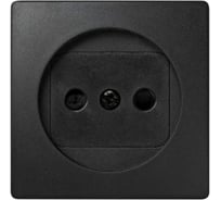 Накладка со шторками на розетку без заземления Simon S73 Loft, графит 73040-62