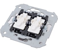 Кнопочный двухклавишный выключатель с подсветкой Simon 10А, 250В, S82, S82N, S82 Detail 75393-39