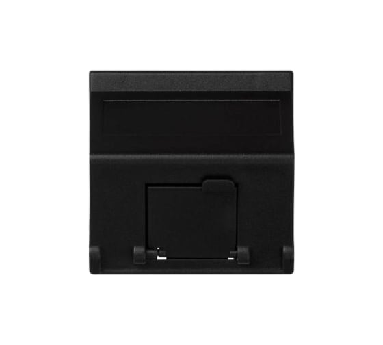 Наклонный адаптер Simon на 1хRJ45 коннектор, защитная шторка, совместим с MD67, К45, графит K80-14 1