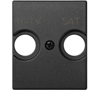 Накладка на телевизионную розетку Simon R-TV+SAT, широкий модуль, S82C, графит 82097-58