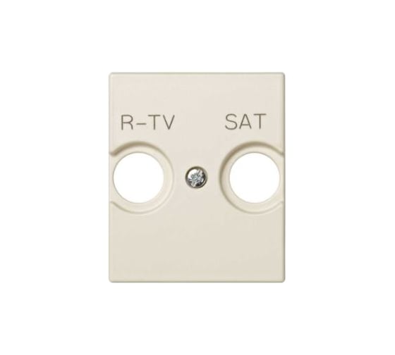 Накладка на телевизионную розетку Simon R-TV+SAT, широкий модуль, S82C, слоновая кость 82097-51