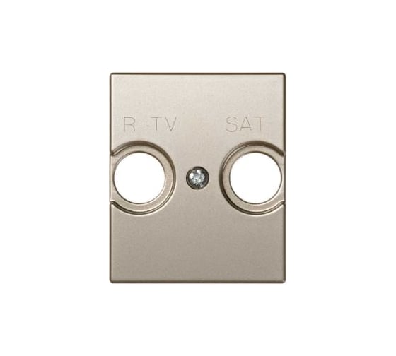 Накладка на телевизионную розетку Simon R-TV+SAT, широкий модуль, S82C, шампань 82097-54