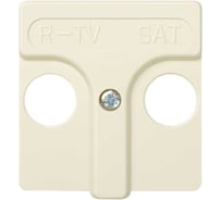 Накладка на телевизионную розетку Simon, R-TV+SAT, широкий модуль, S27, слоновая кость С27097-0031