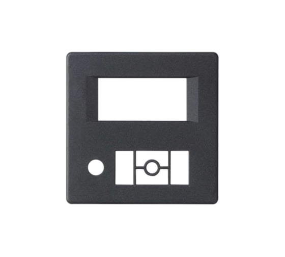 Накладка на радиоприемник с ЖК-дисплеем Simon, S82, S82N, S82 Detail, графит 82058-38 1