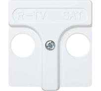 Накладка на телевизионную розетку Simon, R-TV+SAT, широкий модуль, S27, белый С27097-0034