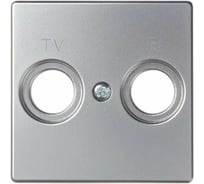 Накладка на розетку Simon R-TV+SAT, S82, S82N, алюминий 82053-33