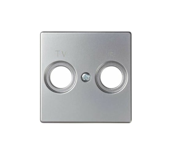 Накладка на розетку Simon R-TV+SAT, S82, S82N, алюминий 82053-33