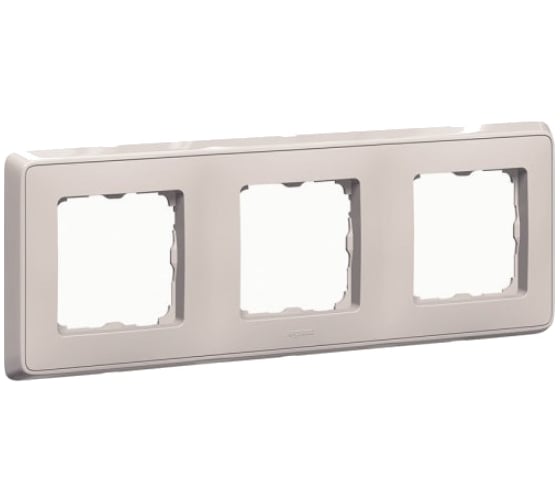 Рамка Legrand Cariva 3 поста горизонтальный/вертикальный монтаж песок 773683