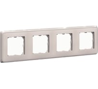 Рамка Legrand Cariva 4 поста горизонтальный/вертикальный монтаж песок 773684