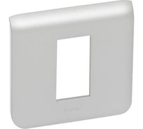 Рамка Legrand пластиковая Mosaic 1 модуль 1 пост Алюминий 079311