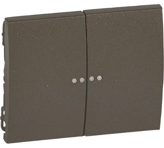 Лицевая панель двойная Legrand Galea Life с индикацией Dark Bronze 771279