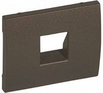 Лицевая панель для телефонной розетки RJ11 и RJ ISDN Legrand Galea Life Dark Bronze 771295