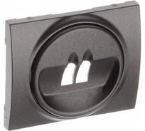 Лицевая панель для одиночной розетки для колонок Legrand Galea Life Кат № 7 757 85 Dark Bronze 771200