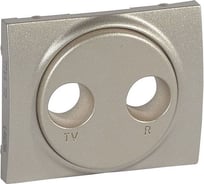 Лицевая панель для розетки TVFM Legrand Galea Life Кат № 7 757 86/87/88 Titanium 771472