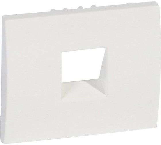 Лицевая панель для телефонной розетки RJ11 и RJ ISDN Legrand Galea Life White 777095 1