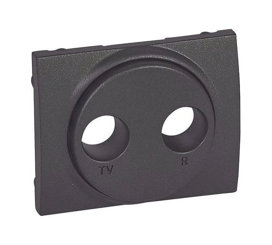 Лицевая панель для розетки TVFM Legrand Galea Life Кат № 7 757 86/87/88 Dark Bronze 771272 1