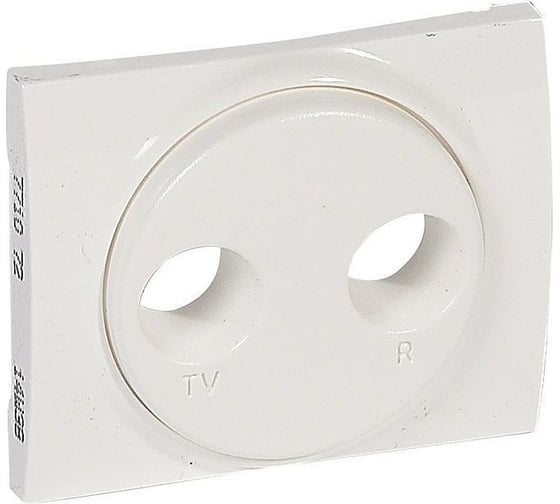 Лицевая панель для розетки TVFM Legrand Galea Life Кат № 7 757 86/87/88 White 771072 1