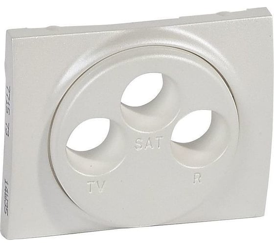 Лицевая панель для розетки TVFMSAT Legrand Galea Life Кат № 7 757 89/90/91 Pearl 771573
