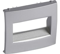 Лицевая панель для одиночной розетки RJ45 Legrand Valena алюминий 770255