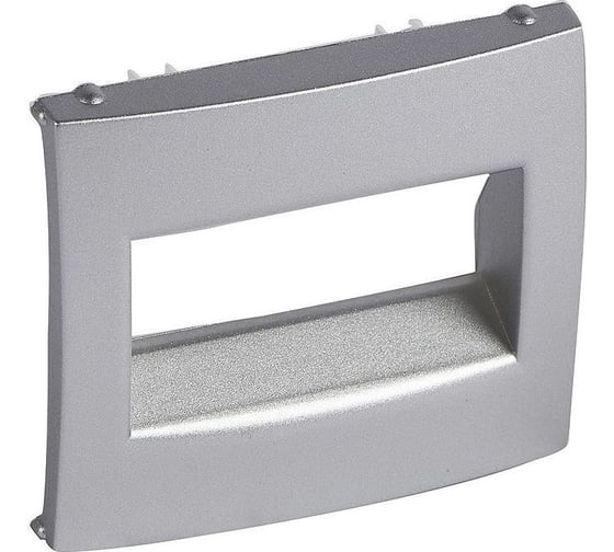 Лицевая панель для одиночной розетки RJ45 Legrand Valena алюминий 770255 1