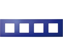 Декоративная накладка Simon на рамку базовую, 4 поста, S27 Play, Arctic, синий 2700647-083