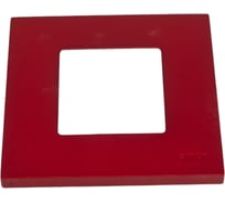 Декоративная накладка Simon на рамку базовую, 1 пост, S27 Play, Arctic, красный 2700617-080