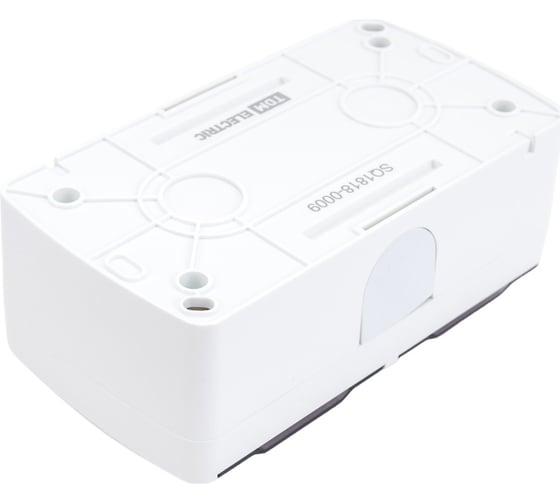 Двойная розетка TDM ELECTRIC 2П+3 открытой установки IP54 16А с прозрачной крышкой белая "Селигер" SQ1818-0009