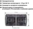 Двойная розетка TDM ELECTRIC 2П+3 открытой установки IP54 16А с прозрачной крышкой серая "Селигер" SQ1818-0109 4