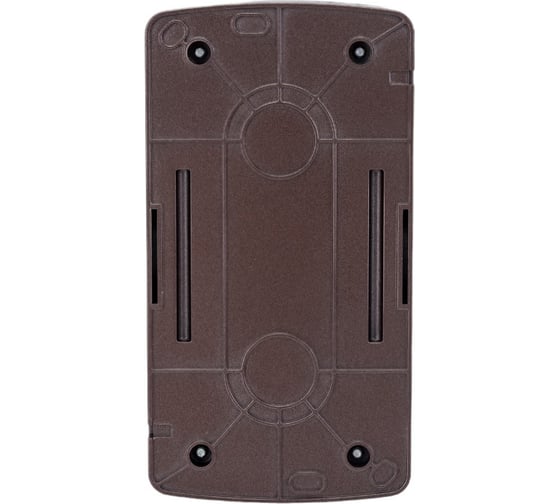 Двойная розетка TDM ELECTRIC 2П+3 открытой установки IP54 16А с прозрачной крышкой шоколад "Селигер" SQ1818-0209