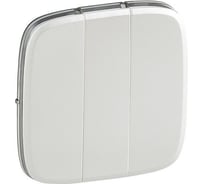 Лицевая панель для выключателя трехклавишного Legrand Valena ALLURE жемчуг 755039