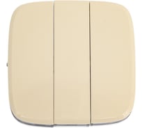 Лицевая панель для выключателя трехклавишного Legrand Valena ALLURE слоновая кость 755036
