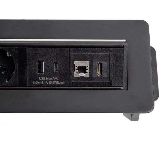 Розеточный блок FABRIKA MVK DESK PRO G4703-2AC1H1R