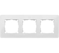 Декоративная рамка Simon, 3 поста, Original, S82 Detail, белый-аквамарин 8200630-202