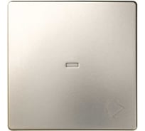 Клавиша для одноклавишного выключателя с подсветкой Simon с пиктограммой звонок, шампань 8200015-034