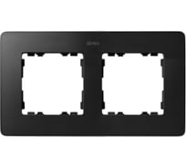 Декоративная рамка Simon, 2 поста, Original, S82 Detail, графит-алюминий 8200620-238