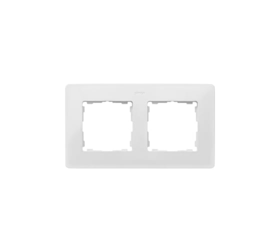 Декоративная рамка Simon, 2 поста, Original, S82 Detail, белый-розовый 8200620-203 1