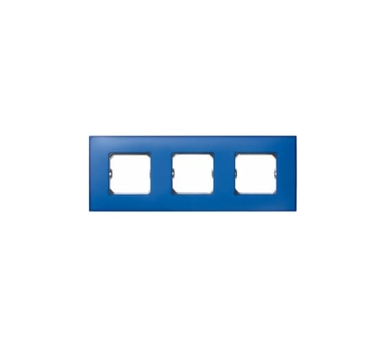 Декоративная рамка Simon, 3 поста+суппорт, S27 Neos, матовый, васильковый C27773-0067 1