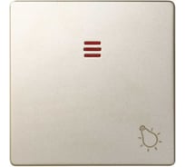 Клавиша для кнопочного выключателя с подсветкой Simon с пиктограммой лампа, шампань 82016-34