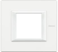 Декоративные накладки Legrand Axolute прямоугольной формы, Белый, цвет белый, на 2 модуля HA4802HD