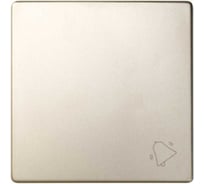 Клавиша для одноклавишного выключателя Simon S82, S82N, с пиктограммой звонок, шампань 82017-34