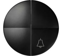 Клавиша Simon S88, 2 штуки, для выключателя, с пиктограммой звонок, графит 88027-38