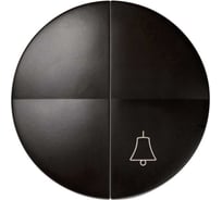 Клавиша Simon S88, 2 штуки, для выключателя, с пиктограммой звонок, коричневый 88027-32